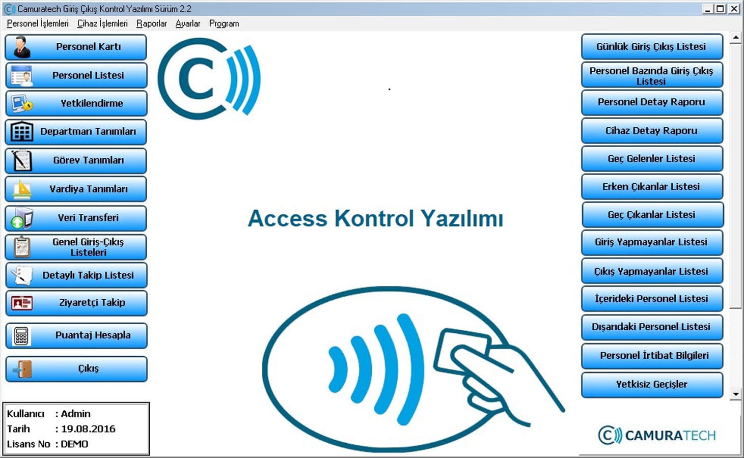 M ACCESS GEÇİŞ KONTROL YAZILIMI